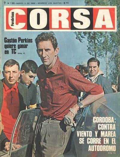 Gastón Perkins Revista Parabrisas Corsa 5 de marzo de 1968 Gastn Perkins quiere