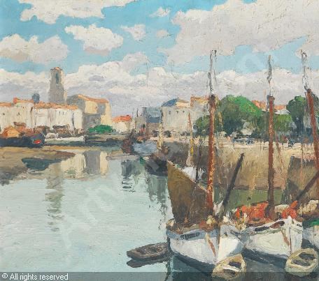 Gaston Balande Le port de la Rochelle sold by Millon amp Associs Paris