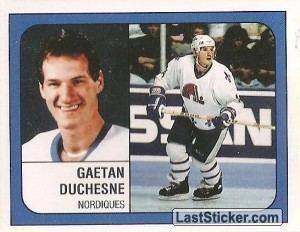 Gaétan Duchesne Sticker 353 Gaetan Duchesne Panini NHL Hockey 19881989