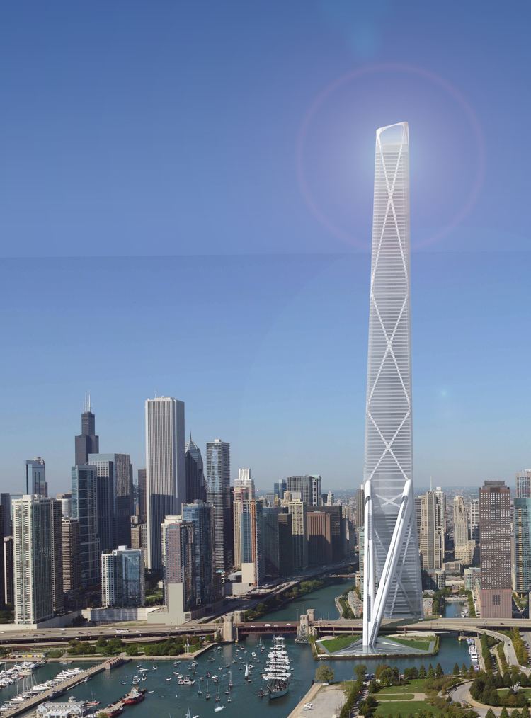 Gateway Tower (Chicago) Gensler Devises a Megatall Replacement for the Chicago Spire Site