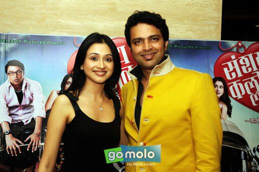 Gauri (film) movie scenes Gauri Nigudkar Ankush Choudhary Premiere of Marathi movie Sanshaykallol at Citylight cinema