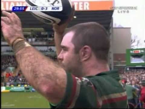 Gavin Hickie Gavin Hickie LineoutCoach rugby lineout throw Leicester Tigers V