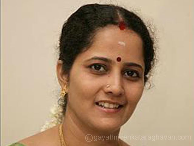 Gayathri Venkataraghavan Gayathri Venkataraghavan Carnatic Vocalist Tamil Nadu