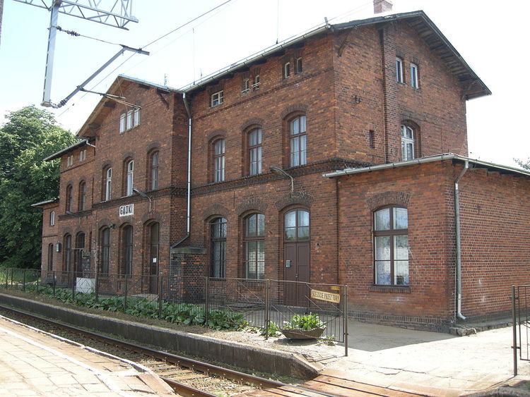 Gądki railway station