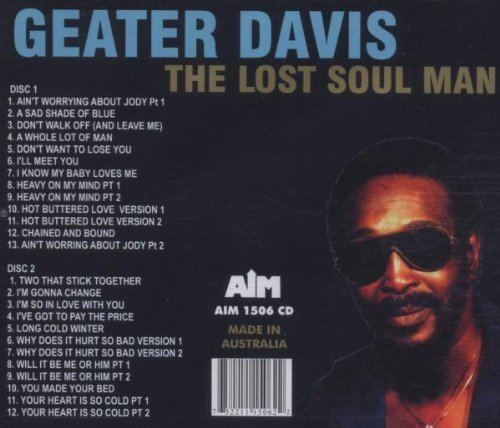 Geater Davis Geater Davis Lost Soul Man Amazoncom Music