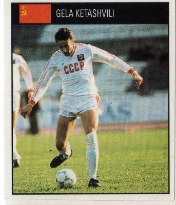 Gela Ketashvili RUSSIA Gela Ketashvili 227 ORBIS 1990 World Cup Football Sticker
