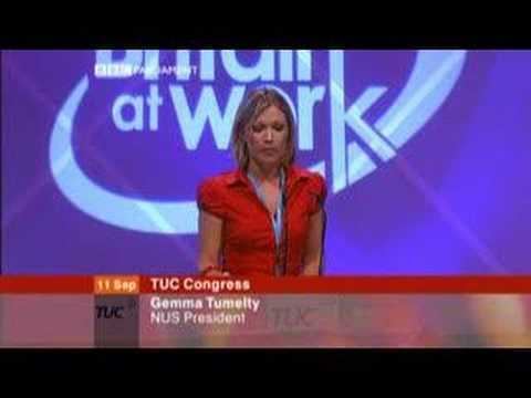 Gemma Tumelty Gemma Tumelty NUS President at TUC YouTube