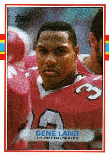 Gene Lang (American football) ATLANTA FALCONS Gene Lang 343 TOPPS 1989 NFL American Football