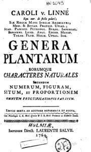 Genera Plantarum httpsarchiveorgservicesimgcarolilinnaeige00