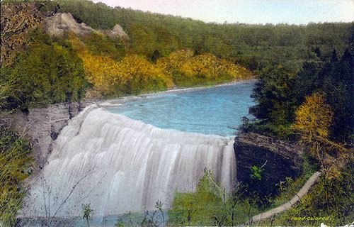 Genesee Falls, New York wwwnortheastwaterfallscompicspostcardsPC20Mi