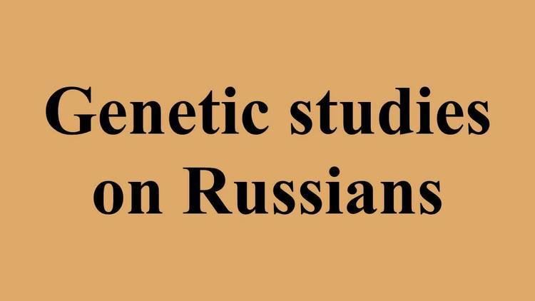 Genetic studies on Russians - YouTube