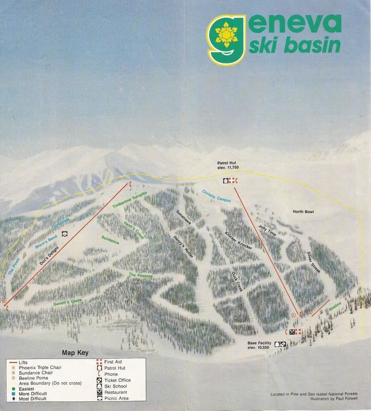 Geneva Basin Ski Area Geneva Basin SkiMaporg