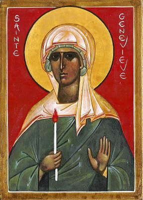 Genevieve Icons of St Genevieve of Paris eldress Heilige Genoveva Icons