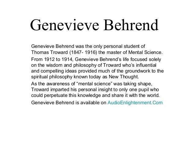 Genevieve Behrend Genevieve Behrend