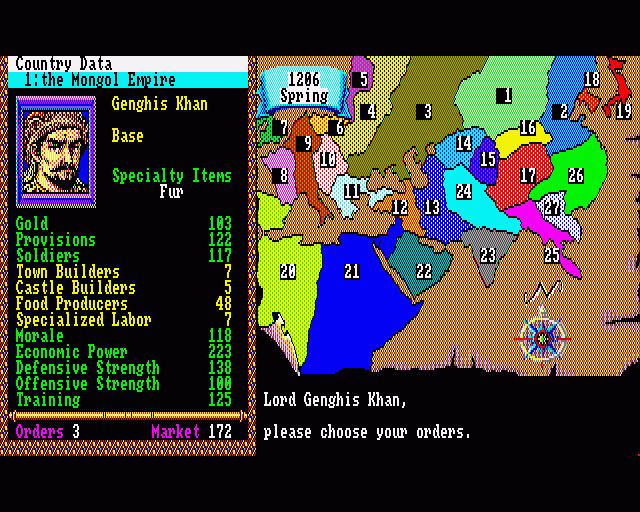 Genghis Khan (video game) Genghis Khan ROM lt Amiga ROMs Emuparadise