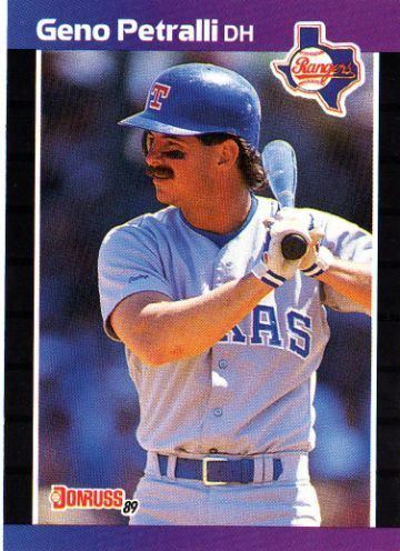 Geno Petralli TEXAS RANGERS Geno Petralli 343 DONRUSS 1989 MLB