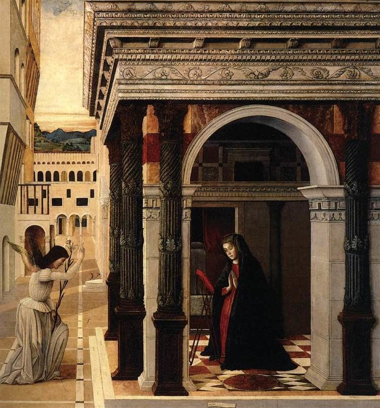 Gentile Bellini Annunciation by BELLINI Gentile