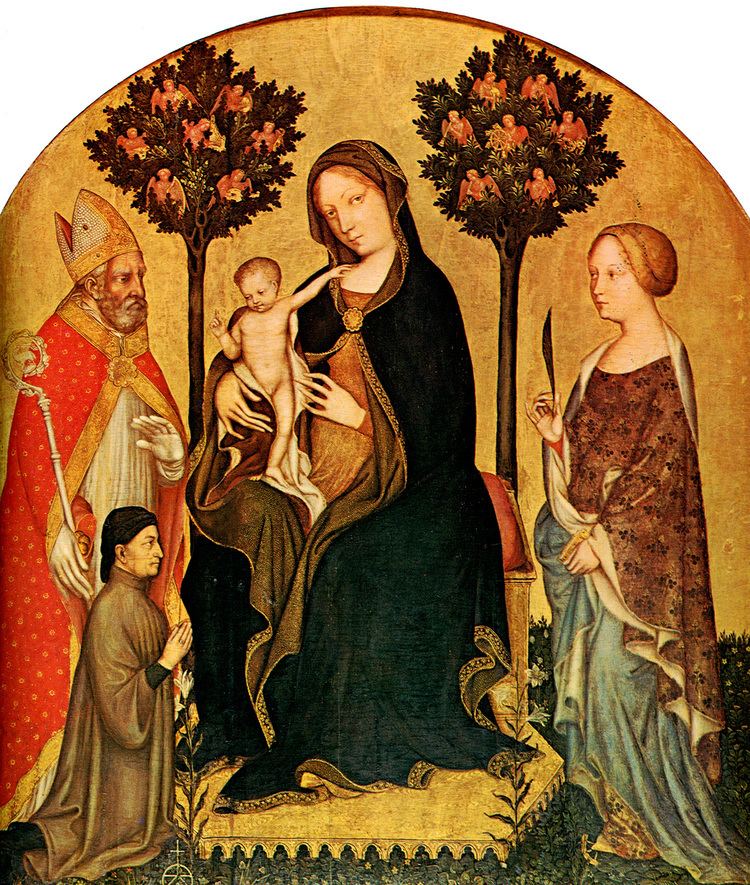 Gentile da Fabriano Madonna with Child and StCatherine StNicolas and Donor