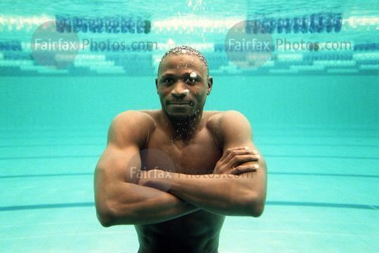 Gentle Offoin Fairfax Syndication Gentle Offoin Nigerian swimming champion at