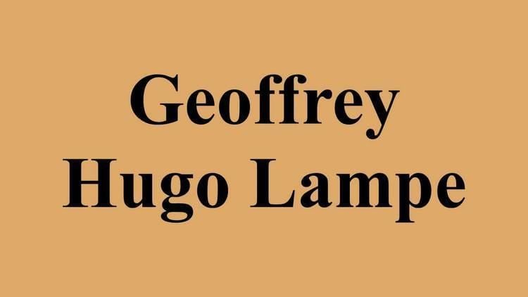 Geoffrey Hugo Lampe Geoffrey Hugo Lampe YouTube