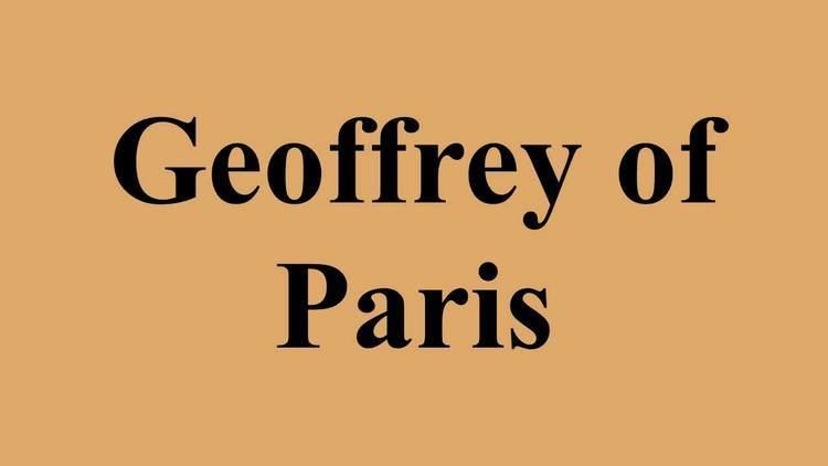 Geoffrey of Paris Geoffrey of Paris YouTube