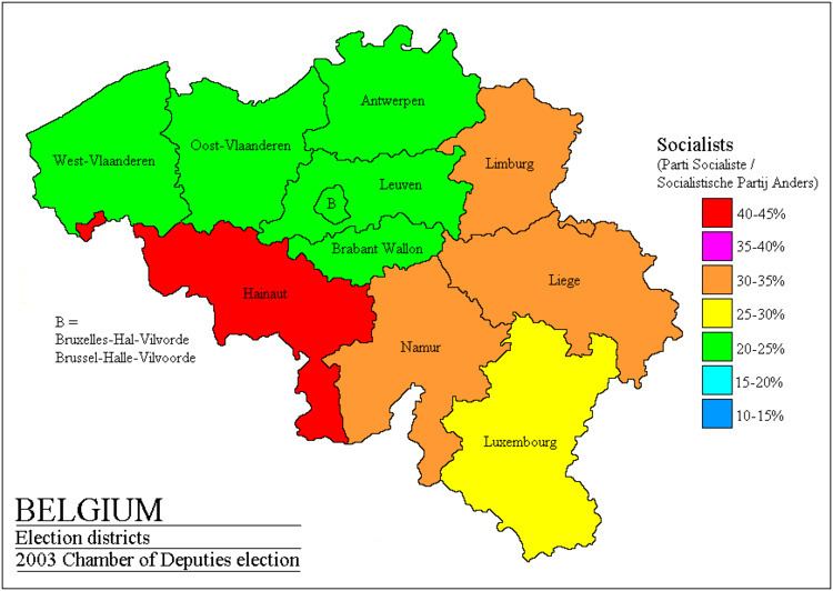 Geography of Belgium Belgium Legislative Election 2003 Electoral Geography 20