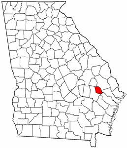 Geography of Evans County, Georgia