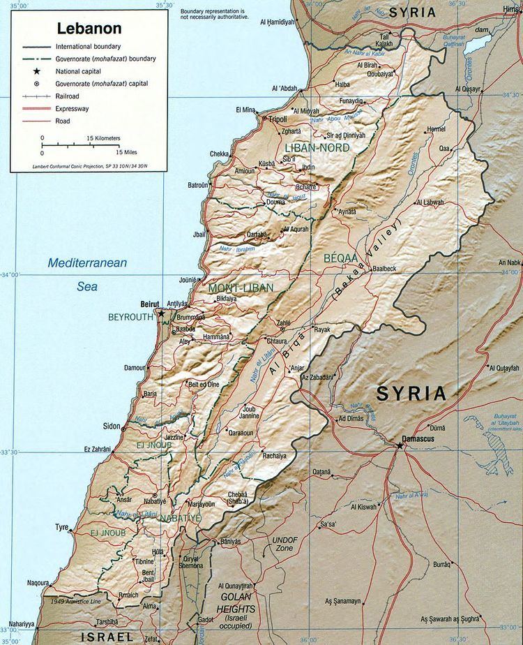 Geography of Lebanon