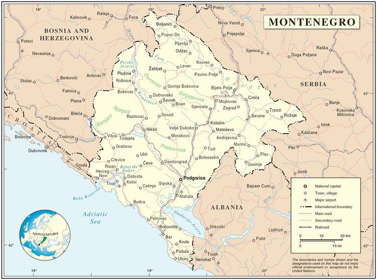 Geography of Montenegro