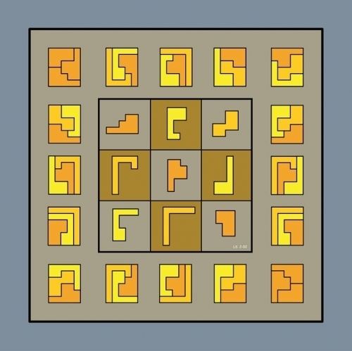 Geometric magic square