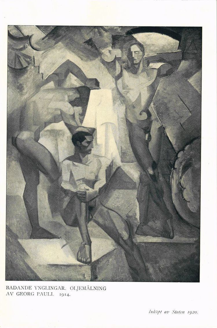 Georg Pauli Georg Pauli cubist painting Karlsson amp Wickman