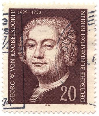 Georg Wenzeslaus von Knobelsdorff Stamp Georg Wenzeslaus von Knobelsdorff 16991753
