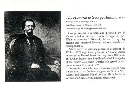 George Adams (judge) Judge George Adams 1784 1844 Find A Grave Memorial