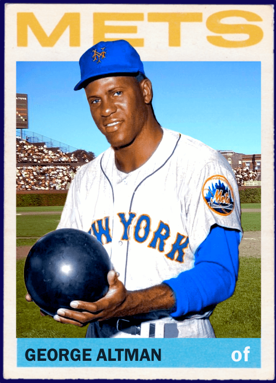George Altman Mets Baseball Cards Like They Ought To Be 1964 MFC