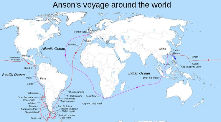 George Anson's voyage around the world