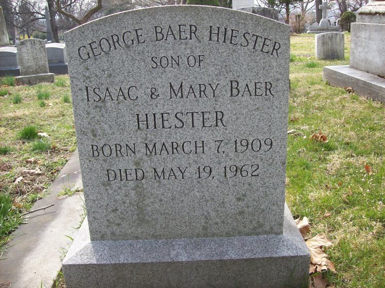 George Baer Hiester George Baer Hiester 1909 1962 Find A Grave Memorial