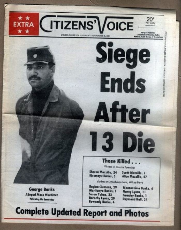 George Banks TIMELINE George Banks 30 years later News Citizens Voice