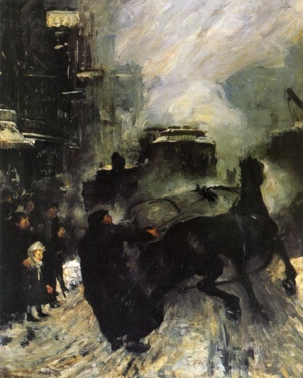 George Bellows FileSteaming Streets George Bellows 1908jpeg Wikimedia