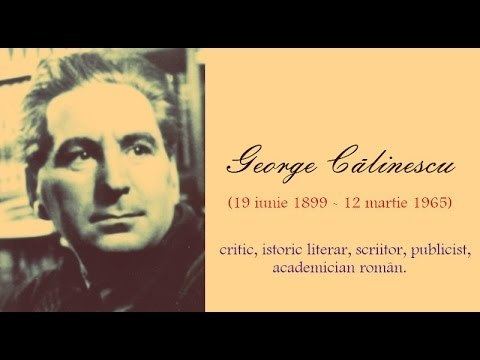George Călinescu VOCI GEORGE CLINESCU YouTube