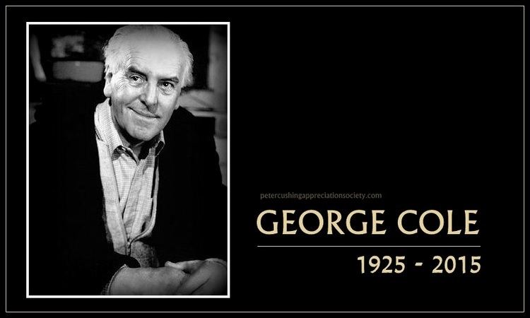 George Edward Cole PETERCUSHINGBLOGBLOGSPOTCOM PCASUK ACTOR GEORGE COLE