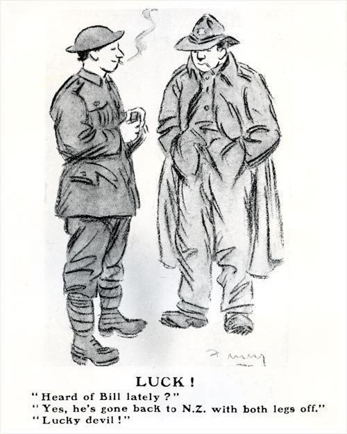 George Finey George Finey on luck in war Cartooning Te Ara Encyclopedia of