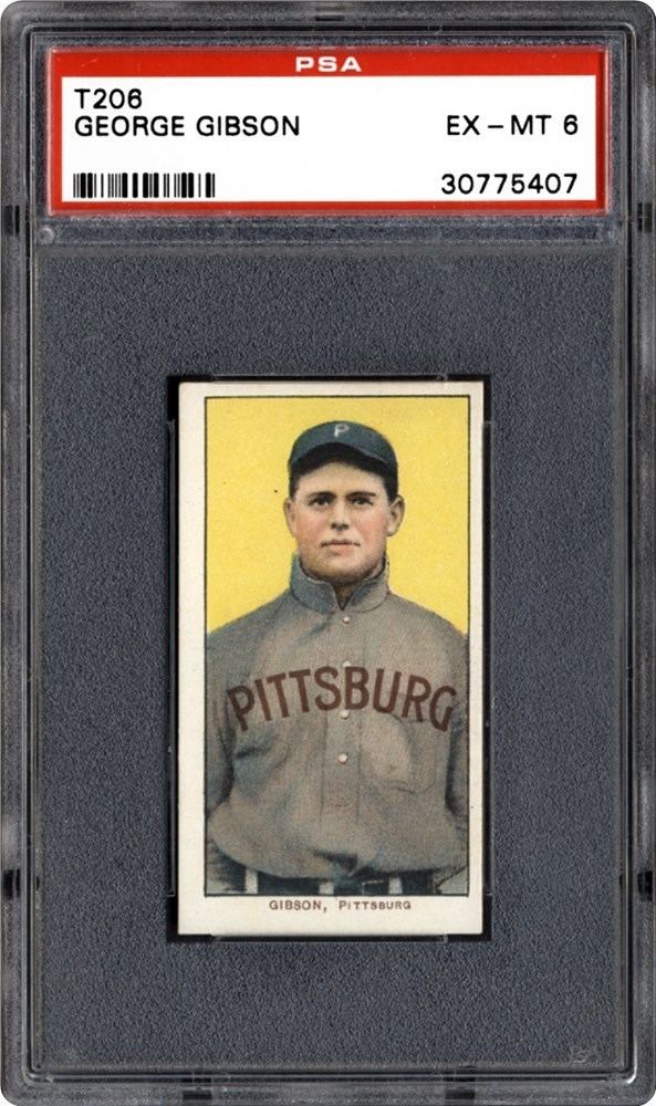 George Gibson (baseball) 19091911 T206 White Border George Gibson PSA CardFacts