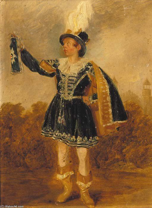 George Goldney Portrait Of George Goldney Small Fulllength In Montem Costume