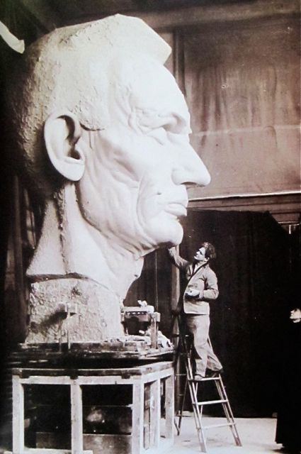 George Grey Barnard George Grey Barnard working on his sculpture Lincoln in