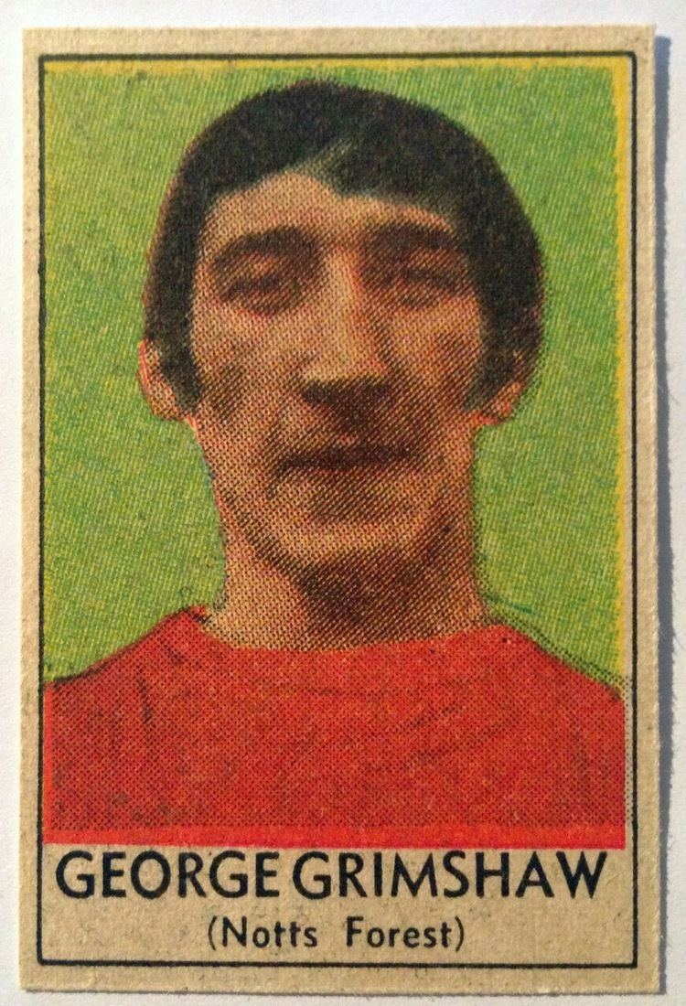 George Grimshaw NFFC Cards Stickers Rover Famous Footballers George Grimshaw