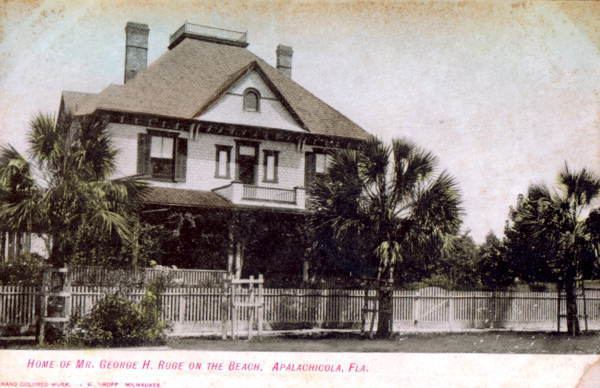 George H. Ruge Florida Memory Home of Mr George H Ruge on the beach