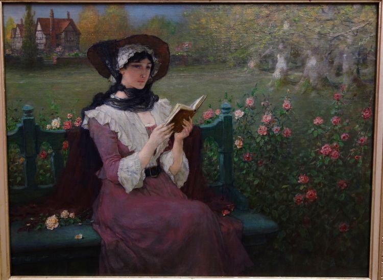 George Henry Boughton FileWoman Reading by George Henry Boughton c 1900 oil