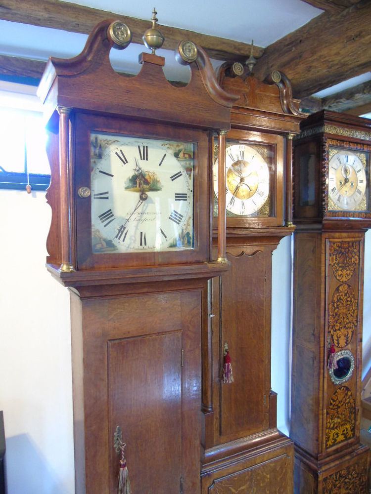 George Honeybone Attractive oak GrandfatherLongcase clock by George Honeybone c1850
