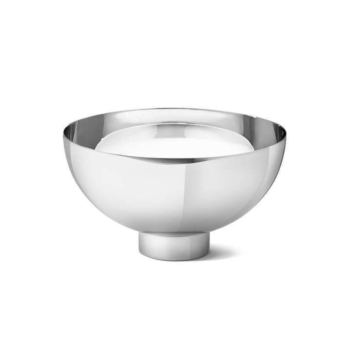 Ilse Bowl Large by Georg Jensen in polished stainless steel