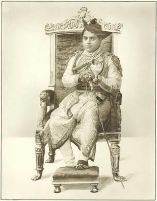 George Jivajirao Scindia GWALIOR A seated portrait of Maharaja George Jivajirao Scindia On